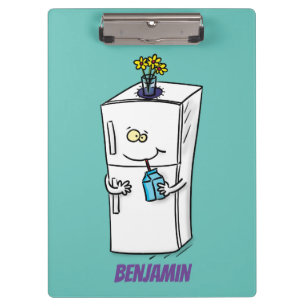 Pranchetas Imagem engraçada do desenho do desenho do refrige