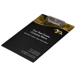 Pranchetas Imobiliário. Construção. Dourado negro