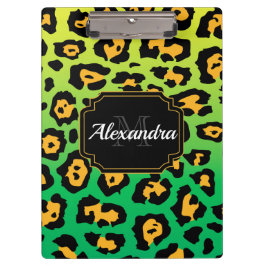 Pranchetas Impressão Colorida Leopardo