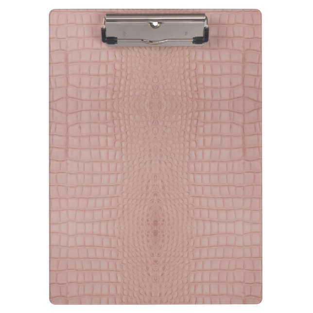 Pranchetas Impressão de Textura do Alligador Rosa (Frente)