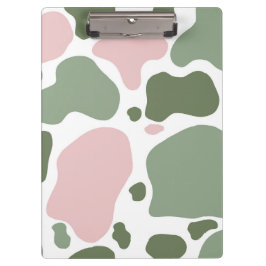 Pranchetas Impressão de Vaca Verde-Rosa-Rosa-Rosa