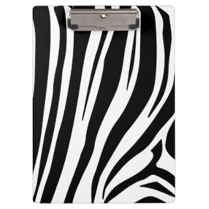Pranchetas Impressão de zebra personalizável