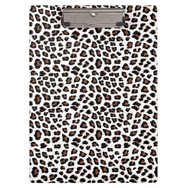 Pranchetas Impressão Leopardo Branco (Frente)