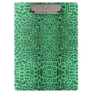 Pranchetas impressão verde-leopardo