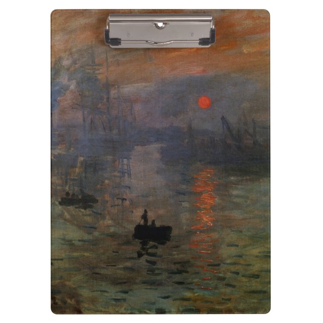 Pranchetas Impression Sunrise de Claude Monet, Arte Antigo (Frente)