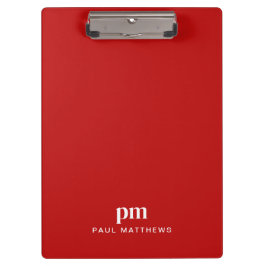 Pranchetas Iniciais e Nome do Monograma de Negócios Simples V