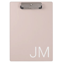 Pranchetas Iniciais Monogramas Tendy Blush Pink com Tamanho S