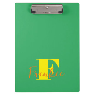 Pranchetas Inicial + Nome Personalizado - Fácil de Personaliz