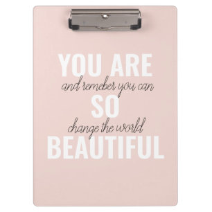 Pranchetas Inspiração Você É Uma Citação Positiva Tão Bonita