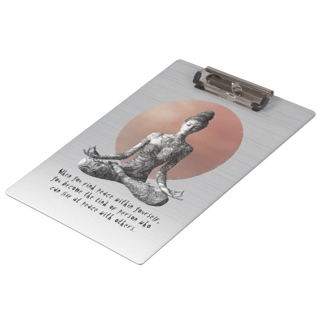 Pranchetas Instrutor de Meditação Yoga Reiki Master Lotus Pos (Inclinado)