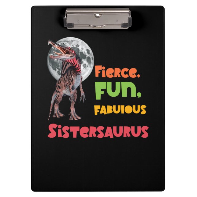 Pranchetas Irmãs Saurus Esquadrão de Dinossauros Irmãs Combin (Frente)