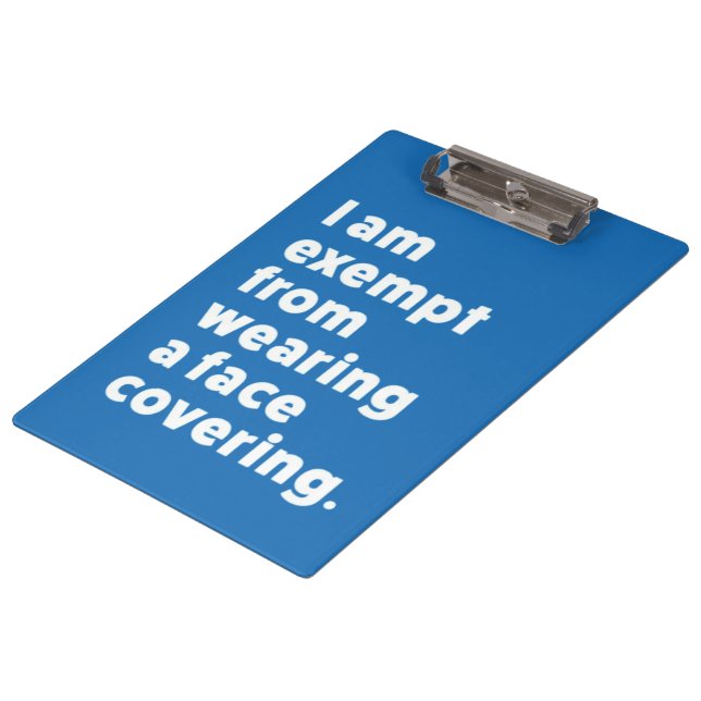 Pranchetas Isento de Vestir uma cobertura de rosto (Inclinado)