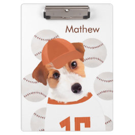 Pranchetas Jack Russell Cachorro Personalizado Baseball Jerse