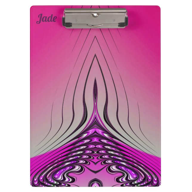 Pranchetas JADE ~ 3D! ~ Púrpura rosa e original preto ~ (Frente)