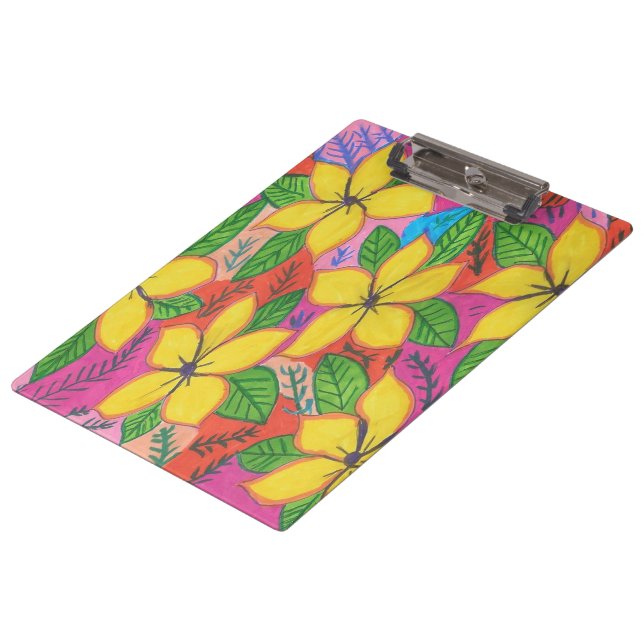 Pranchetas Jardim de Plumeria Amarela (Inclinado)