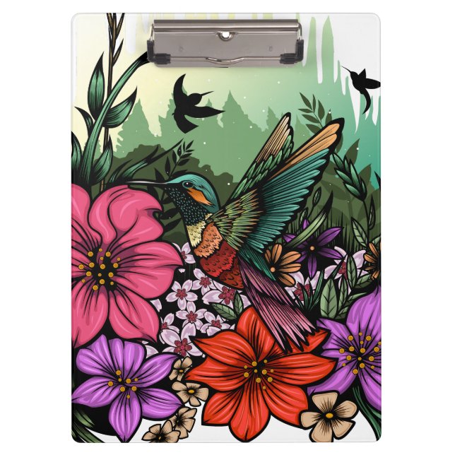 Pranchetas Jardim do Hummingbird (Frente)