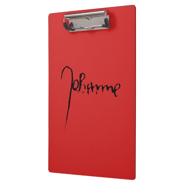 Pranchetas Jeanne d'Arc Saint Joan in heaven faith Signature (Esquerda)