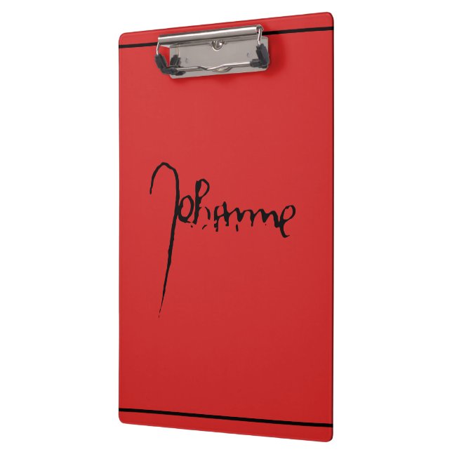 Pranchetas Jeanne d'Arc Saint Joan in heaven faith Signature (Esquerda)