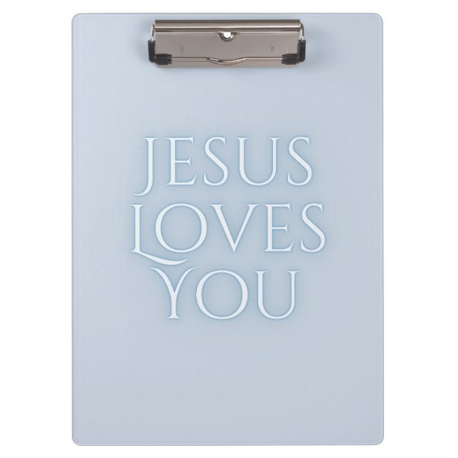 Pranchetas Jesus ama Design da tipografia cristã (Frente)