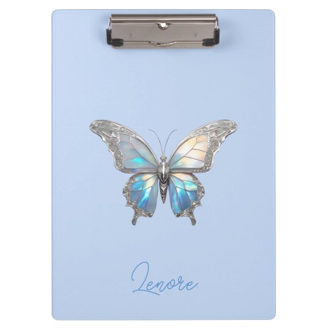 Pranchetas Jewel Butterfly Opal e Prata (Frente)
