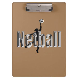 Pranchetas Jogador De Netball E Nome Dimensional,