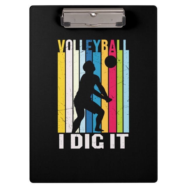 Pranchetas Jogador de Voleibol | Voleibol I Dig (Frente)