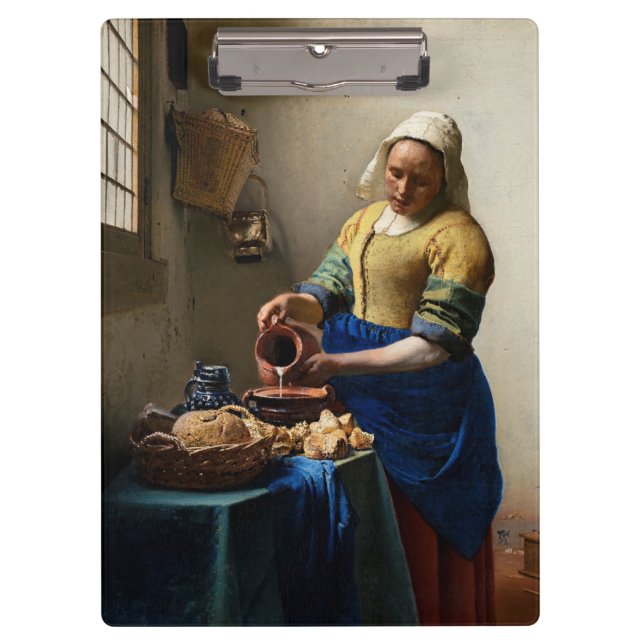 Pranchetas Johannes Vermeer - A Milkmaid (Frente)