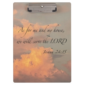 Pranchetas Joshua 24:15 Para mim e... área de transferência