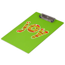 JOY at Christmas, Red & Green Stripes