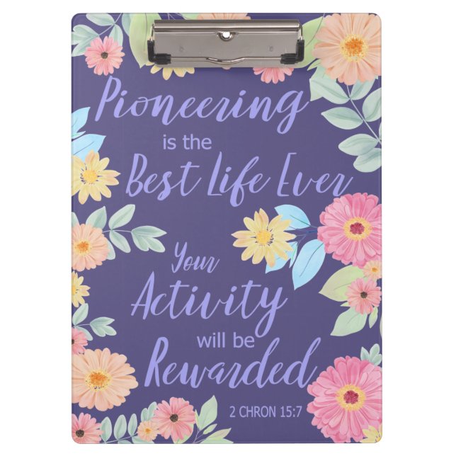 Pranchetas JW Gift Pioneering é a melhor vida de sempre (Frente)