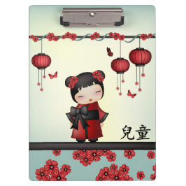 Pranchetas Kaiko, a "Criança" Kokeshi