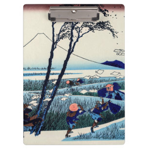 Pranchetas Katsushika Hokusai - Ejiri na província de Suruga