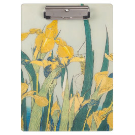 Pranchetas Katsushika Hokusai - Gafanhoto e Iris