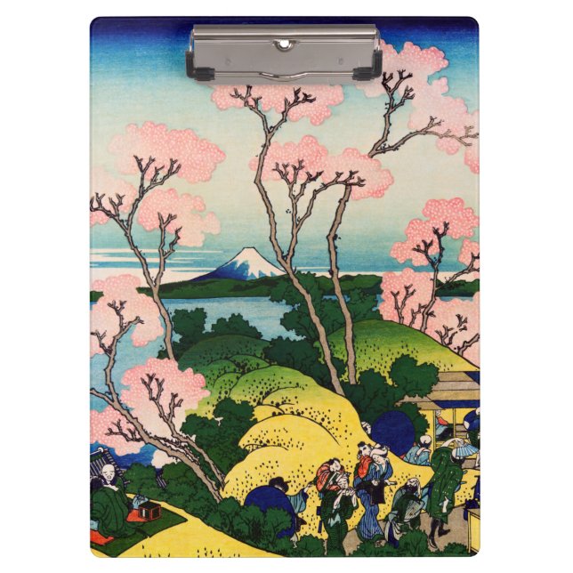 Pranchetas Katsushika Hokusai - Gotenyama, Tokaido, Shinagawa (Frente)
