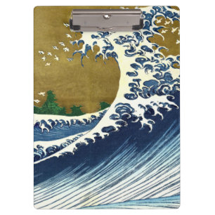 Pranchetas Katsushika Hokusai - Onda Grande Colorida