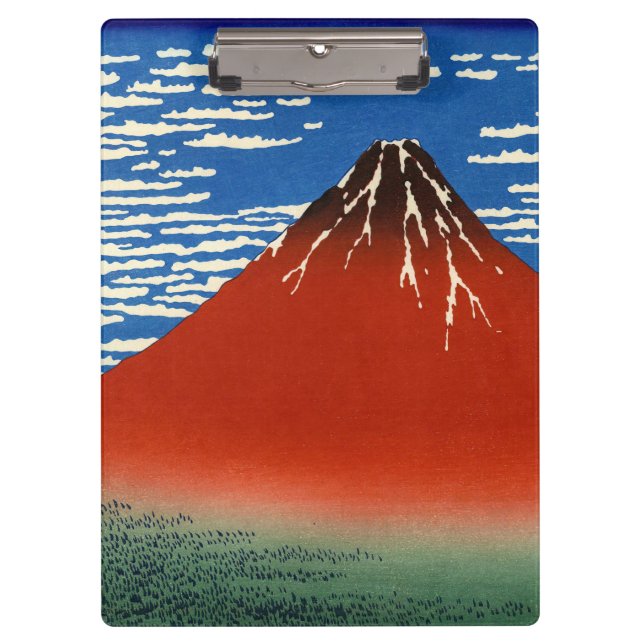 Pranchetas Katsushika Hokusai - Vento fino, Bom dia (Frente)