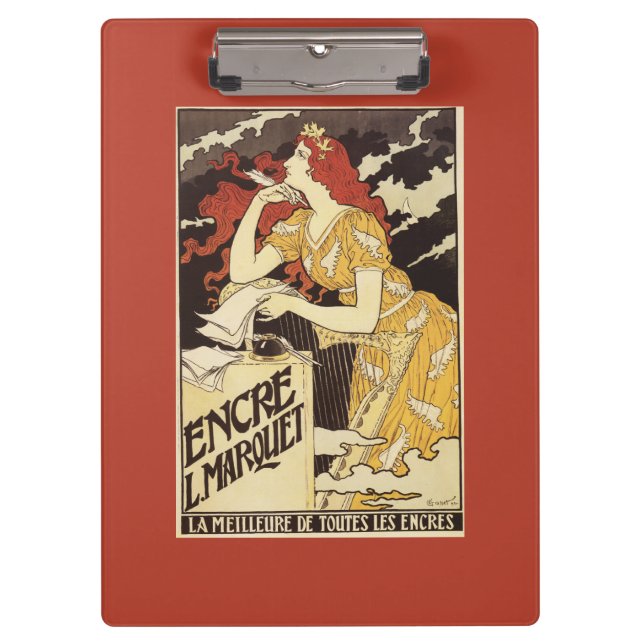 Pranchetas L. Marquet Tinta Vermelho-Dirigiu a mulher & a (Frente)