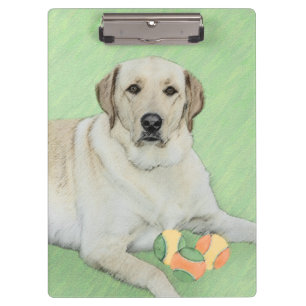 Pranchetas Labrador Amarelo - Impressão de Retriever e Têni