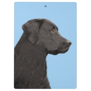 Pranchetas Labrador Retriever Black Painting Original Dog Art