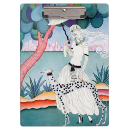 Pranchetas Lady with Dalmatian Dog - Helen Dryden