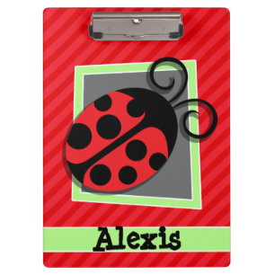 Pranchetas Ladybug Cuto; Stripes Vermelhas Escarlate