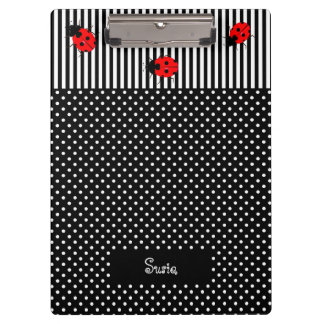 Pranchetas Ladybugs de volta às placas de vídeo escolares