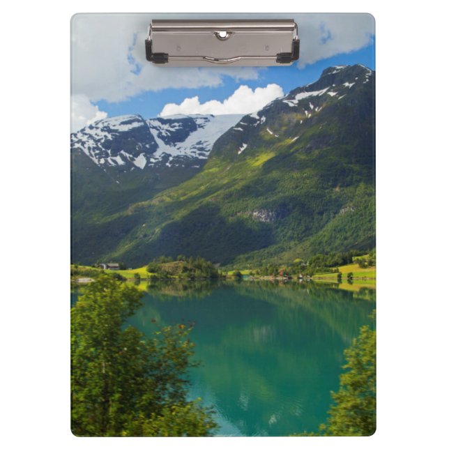 Pranchetas Lago Floen cênico, Noruega (Frente)