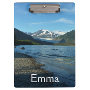 Pranchetas Lago Mendenhall na paisagem de Juneau Alasca