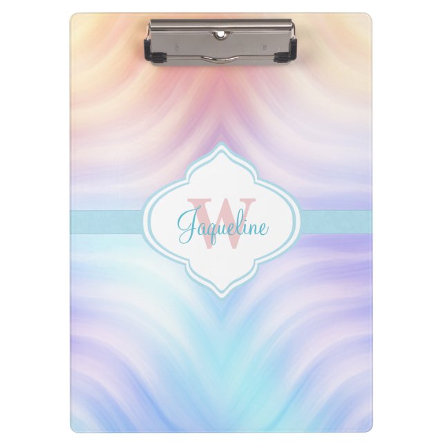 Pranchetas Lavanda alaranjada da cerceta do monograma (Frente)