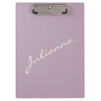 Lavanda de Nome de Script Mínimo Personalizado