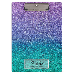 Pranchetas Lavanda Purple & Teal Aqua Verde Brilhante