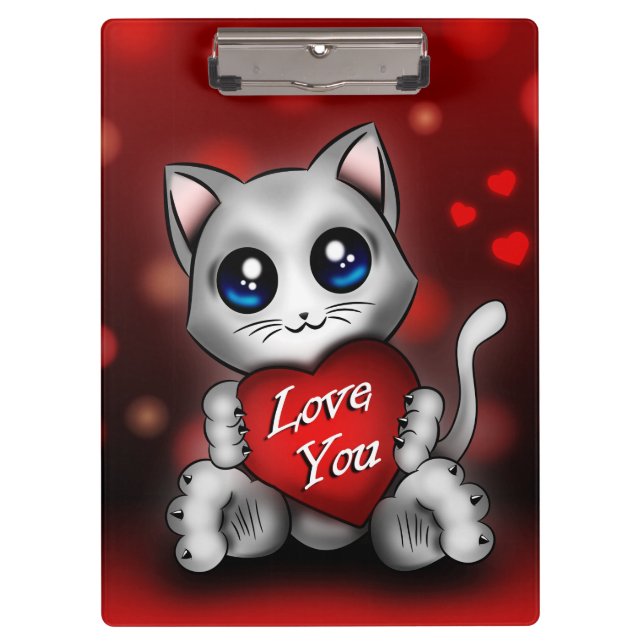 Pranchetas Le chaton t'aime (Frente)
