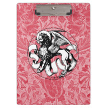 Leão com asa emblema da Rua do século 15