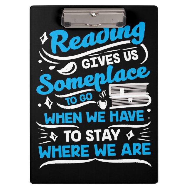 Pranchetas Leitura de presentes nos dá algum lugar (Frente)